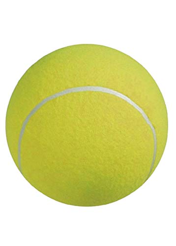 UEETEK 24CM Diámetro perro masticar juguete Pet Ball gigante pelota de tenis para perro de mascota grande jugando ejercicio