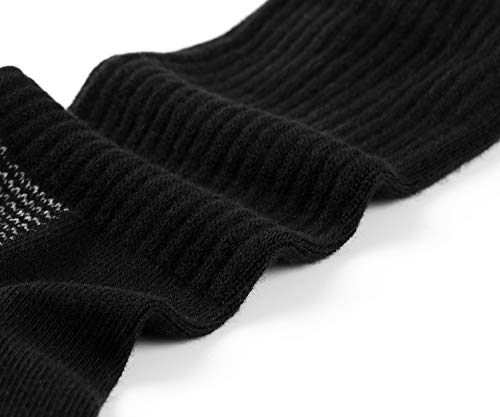 Ueither 6 Pares Calcetines de Algodón para Hombres Mujer Calcetines de Deporte Cushion Crew Socks
