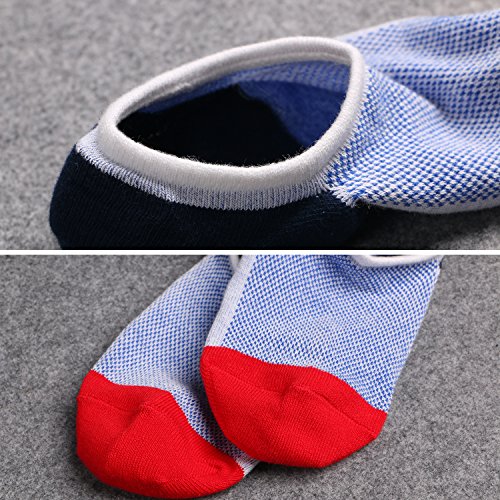 Ueither Calcetines Cortos Hombre Invisibles Respirable Calcetines tobilleros Algodón Antideslizantes Ueither Calcetines Cortos Hombre Invisibles Respirable Calcetines tobilleros Algodón Antideslizantes