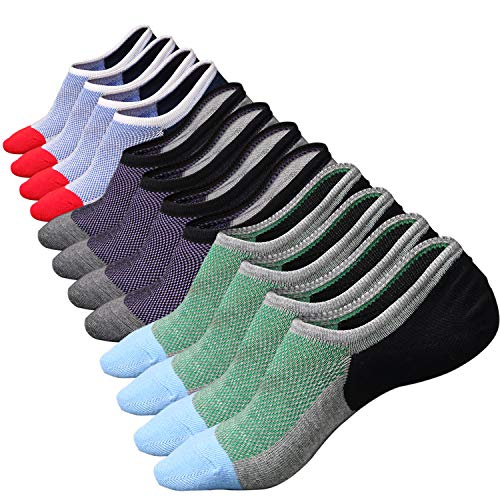 Ueither Calcetines Cortos Hombre Invisibles Respirable Calcetines tobilleros Algodón Antideslizantes Ueither Calcetines Cortos Hombre Invisibles Respirable Calcetines tobilleros Algodón Antideslizantes