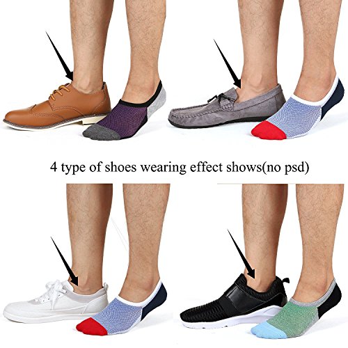 Ueither Calcetines Cortos Hombre Invisibles Respirable Calcetines tobilleros Algodón Antideslizantes Ueither Calcetines Cortos Hombre Invisibles Respirable Calcetines tobilleros Algodón Antideslizantes