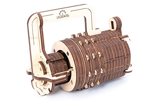UGEARS Candado de Combinaciones - Puzzle de Madera 3D -Cerradura de Combinación Kit de Construcción UGEARS Candado de Combinaciones - Puzzle de Madera 3D -Cerradura de Combinación Kit de Construcción