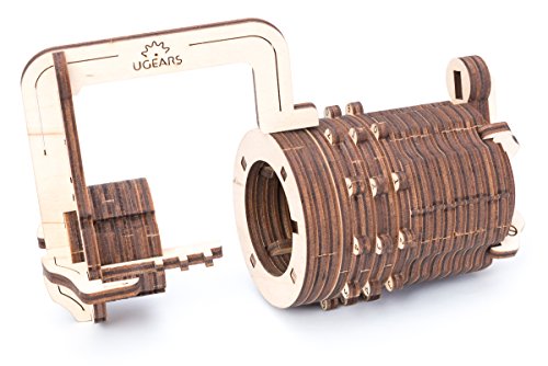 UGEARS Candado de Combinaciones - Puzzle de Madera 3D -Cerradura de Combinación Kit de Construcción UGEARS Candado de Combinaciones - Puzzle de Madera 3D -Cerradura de Combinación Kit de Construcción
