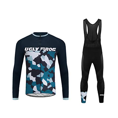 UGLYFROG Bike Wear Designs 2019 para Hombre de Manga Larga Traje Ciclismo Hombre Invierno de Bicicleta Carretera Biking Ropa de Montar Sportswear Jacket Camisa+Long Bib Pants Sets-Dos Piezas UGLYFROG Bike Wear Designs 2019 para Hombre de Manga Larga Traje Ciclismo Hombre Invierno de Bicicleta Carretera Biking Ropa de Montar Sportswear Jacket Camisa+Long Bib Pants Sets-Dos Piezas