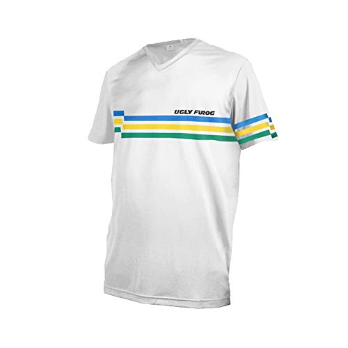Uglyfrog Nueva Verano Camisetas para Hombres Manga Corta Camisetas Moto Downhill MTB Bicicleta De Montaña Ropa Ciclismo Jerseys SJFX07M
