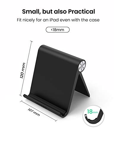 UGREEN Soporte Tablet, Multiángulo Soporte Ajustable para 4 a 13" Tablets y Moviles, como iPad Pro 2018, iPad Mini, Lenovo TAB4 10, Huawei Media Pad, Xiaomi A2, Mi 8 Lite, Samsung Galaxy Tab (Negro) UGREEN Soporte Tablet, Multiángulo Soporte Ajustable para 4 a 13" Tablets y Moviles, como iPad Pro 2018, iPad Mini, Lenovo TAB4 10, Huawei Media Pad, Xiaomi A2, Mi 8 Lite, Samsung Galaxy Tab (Negro)