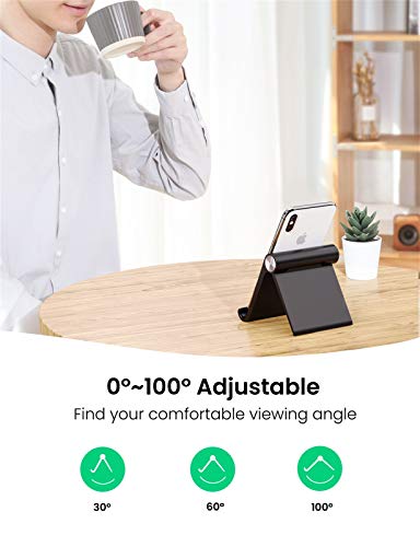 UGREEN Soporte Tablet, Multiángulo Soporte Ajustable para 4 a 13" Tablets y Moviles, como iPad Pro 2018, iPad Mini, Lenovo TAB4 10, Huawei Media Pad, Xiaomi A2, Mi 8 Lite, Samsung Galaxy Tab (Negro) UGREEN Soporte Tablet, Multiángulo Soporte Ajustable para 4 a 13" Tablets y Moviles, como iPad Pro 2018, iPad Mini, Lenovo TAB4 10, Huawei Media Pad, Xiaomi A2, Mi 8 Lite, Samsung Galaxy Tab (Negro)