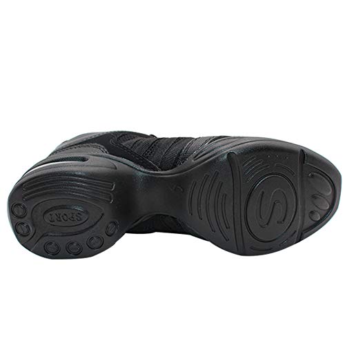 Uirend Zapatos Aire Libre Deportes Danza Mujer - Lona Cordones Suela de Goma Zapatillas Negro Informal Jazz Contemporáneo Baile Practicidad Running Sneaker Uirend Zapatos Aire Libre Deportes Danza Mujer - Lona Cordones Suela de Goma Zapatillas Negro Informal Jazz Contemporáneo Baile Practicidad Running Sneaker
