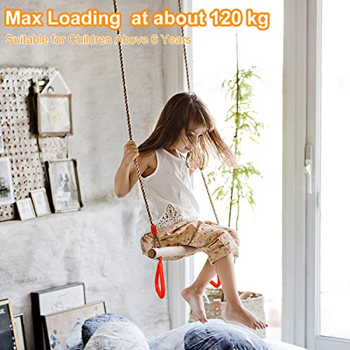 Ulikey Multifunción Columpios de Cadena de Alta Resistencia para Niños, Trapecio con Anillos, Columpio Trapecio de Madera de Árbol para Exterior e Interior de la Gimnasia Soporta hasta 120 kg (Rojo) Ulikey Multifunción Columpios de Cadena de Alta Resistencia para Niños, Trapecio con Anillos, Columpio Trapecio de Madera de Árbol para Exterior e Interior de la Gimnasia Soporta hasta 120 kg (Rojo)