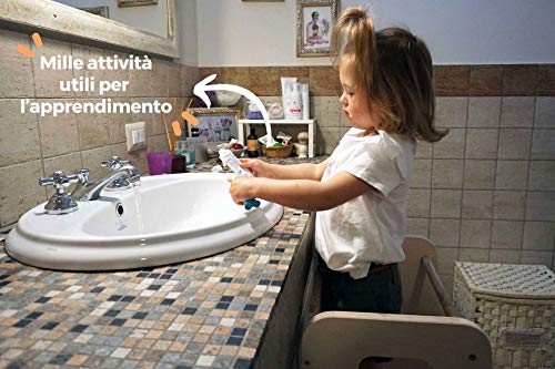 ully Natural by moblì® | Torre de Aprendizaje de madera natural hecha en Italia | Diseñada por educadores especializados en el método Montessori | Torre de aprendizaje con estantes regulables ully Natural by moblì® | Torre de Aprendizaje de madera natural hecha en Italia | Diseñada por educadores especializados en el método Montessori | Torre de aprendizaje con estantes regulables