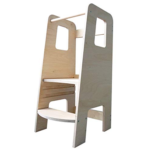 ully Natural by moblì® | Torre de Aprendizaje de madera natural hecha en Italia | Diseñada por educadores especializados en el método Montessori | Torre de aprendizaje con estantes regulables ully Natural by moblì® | Torre de Aprendizaje de madera natural hecha en Italia | Diseñada por educadores especializados en el método Montessori | Torre de aprendizaje con estantes regulables