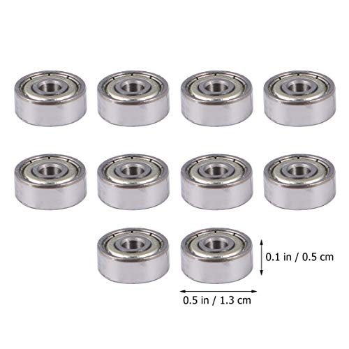 ULTECHNOVO 10 Piezas de Rodamiento Rígido de Bolas Doble Sellado en Miniatura de Rodamiento Rígido de Bolas para Patinetas Patines en Línea Scooters Motor Caja de Cambios Máquina ULTECHNOVO 10 Piezas de Rodamiento Rígido de Bolas Doble Sellado en Miniatura de Rodamiento Rígido de Bolas para Patinetas Patines en Línea Scooters Motor Caja de Cambios Máquina
