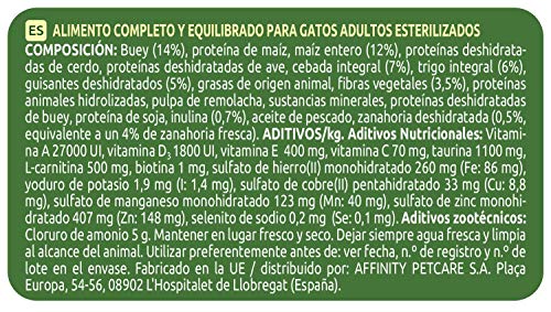 Ultima Pienso para Gatos Esterilizados Adulto con Buey - 3 kg