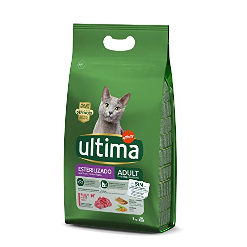 Ultima Pienso para Gatos Esterilizados Adulto con Buey - 3 kg