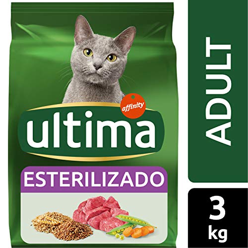 Ultima Pienso para Gatos Esterilizados Adulto con Buey - 3 kg