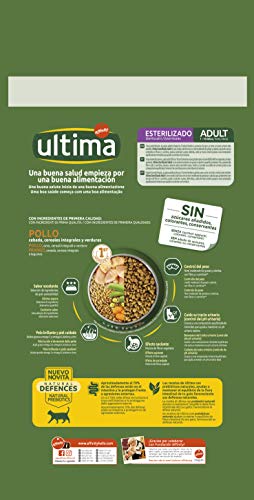 ultima Pienso para Gatos Esterilizados Adultos con Pollo - 3 kg ultima Pienso para Gatos Esterilizados Adultos con Pollo - 3 kg