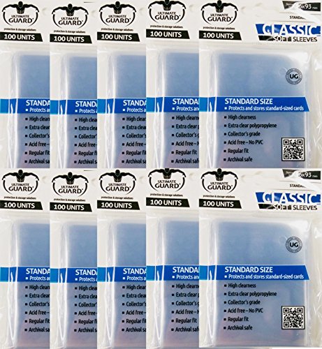 Ultimate Guard - 1000 fundas protectoras para tarjetas (66 x 93 mm)