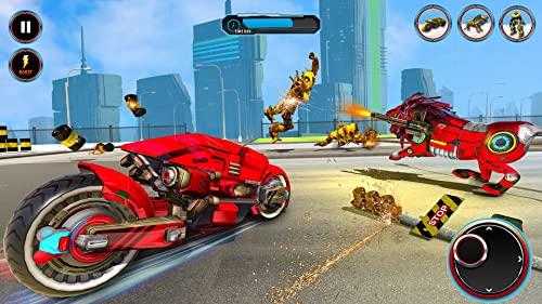 Ultimate Lion Robot Transformación de bicicletas Robot Disparo Ultimate Lion Robot Transformación de bicicletas Robot Disparo