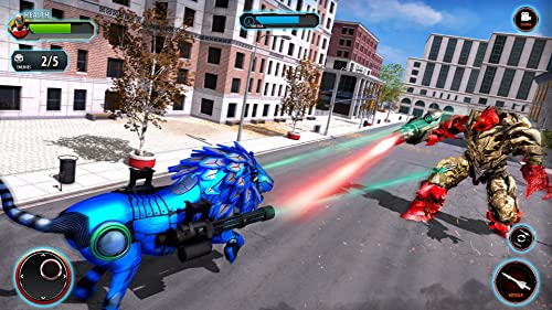 Ultimate Lion Robot Transformación de bicicletas Robot Disparo Ultimate Lion Robot Transformación de bicicletas Robot Disparo