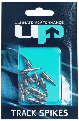 Ultimate Performance Track Spikes - Cordones de Clavos, tamaño 6 mm, Color Plateado