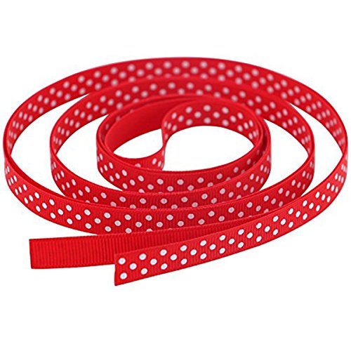 ULTNICE 17 Cinta de punto de polka color cintas de grosgrain Cintas de pelo DIY Cinta de regalo envoltura ULTNICE 17 Cinta de punto de polka color cintas de grosgrain Cintas de pelo DIY Cinta de regalo envoltura