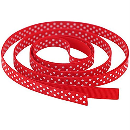 ULTNICE 17 Cinta de punto de polka color cintas de grosgrain Cintas de pelo DIY Cinta de regalo envoltura ULTNICE 17 Cinta de punto de polka color cintas de grosgrain Cintas de pelo DIY Cinta de regalo envoltura