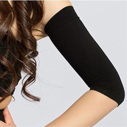 ULTNICE Manguitos de compresión adelgazante mejoran los brazos de las mangas moldeadas más finas para el deporte fitness (negro) ULTNICE Manguitos de compresión adelgazante mejoran los brazos de las mangas moldeadas más finas para el deporte fitness (negro)