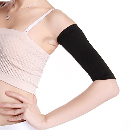 ULTNICE Manguitos de compresión adelgazante mejoran los brazos de las mangas moldeadas más finas para el deporte fitness (negro) ULTNICE Manguitos de compresión adelgazante mejoran los brazos de las mangas moldeadas más finas para el deporte fitness (negro)