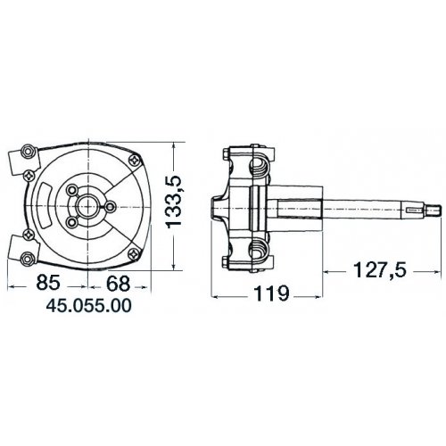 Ultraflex, mecánica Sistemas de impuestos/Cabeza t71fc con Planet Engranaje, 58691