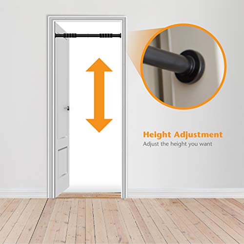 Ultrasport Barra de dominadas Doble para Puerta, Aparato para el Tren Superior, Ajustable para Anchos de 63.5-103 cm, Acero Robusto, Carga máxima 100-150 kg, Unisex, Negro, 2-Way Ultrasport Barra de dominadas Doble para Puerta, Aparato para el Tren Superior, Ajustable para Anchos de 63.5-103 cm, Acero Robusto, Carga máxima 100-150 kg, Unisex, Negro, 2-Way