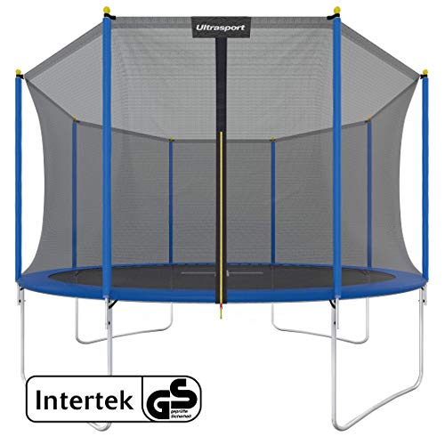 Ultrasport Cama elástica de Jardín, Set con Superficie de Salto, Red de Seguridad, Postes Acolchados y Cubierta del Borde, Resistente a la Intemperi, Unisex,Springs o sistema de cuerdas elástico Ultrasport Cama elástica de Jardín, Set con Superficie de Salto, Red de Seguridad, Postes Acolchados y Cubierta del Borde, Resistente a la Intemperi, Unisex,Springs o sistema de cuerdas elástico