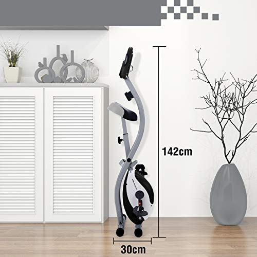 Ultrasport F-Bike 150 estática Mano, Bicicleta Fitness con Consola y sensores de Pulso en Manillar, Plegable, F-Bike 150 sin Respaldo, Unisex, Plata/Negro Ultrasport F-Bike 150 estática Mano, Bicicleta Fitness con Consola y sensores de Pulso en Manillar, Plegable, F-Bike 150 sin Respaldo, Unisex, Plata/Negro