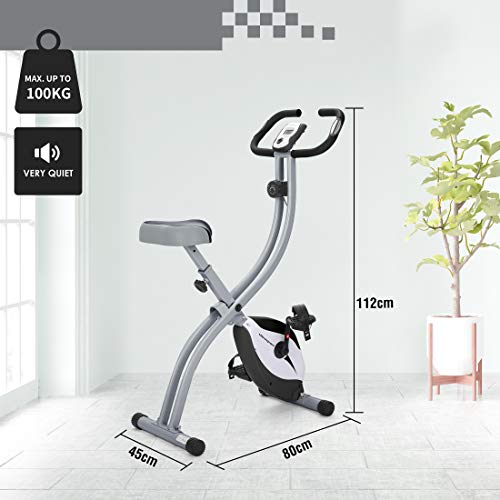 Ultrasport F-Bike 150 estática Mano, Bicicleta Fitness con Consola y sensores de Pulso en Manillar, Plegable, F-Bike 150 sin Respaldo, Unisex, Plata/Negro Ultrasport F-Bike 150 estática Mano, Bicicleta Fitness con Consola y sensores de Pulso en Manillar, Plegable, F-Bike 150 sin Respaldo, Unisex, Plata/Negro