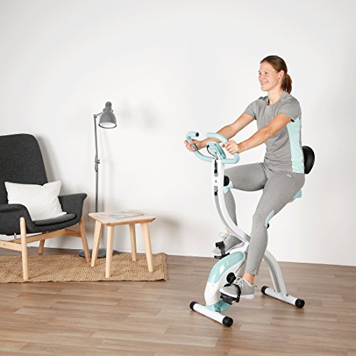 Ultrasport F-Bike 200B Bicicleta estática con sensores de Pulso de Mano,F-Bike 200B con Respaldo, Plegable, Unisex, Azul Ultrasport F-Bike 200B Bicicleta estática con sensores de Pulso de Mano,F-Bike 200B con Respaldo, Plegable, Unisex, Azul