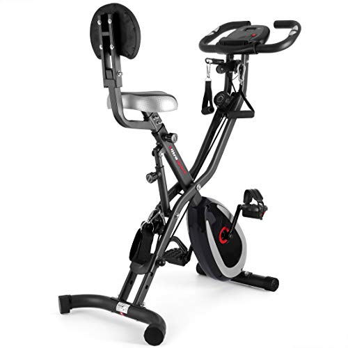 Ultrasport F-Bike 400BS Bicicleta estática Plegable, tracción, Pantalla y App, F-Bike 400BS con Respaldo/Cuerdas & APP, Unisex, Gris Oscuro / Negro Ultrasport F-Bike 400BS Bicicleta estática Plegable, tracción, Pantalla y App, F-Bike 400BS con Respaldo/Cuerdas & APP, Unisex, Gris Oscuro / Negro