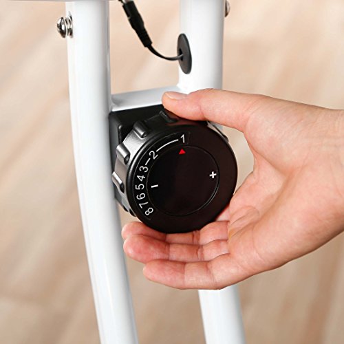 Ultrasport F-Bike Bicicleta estática de fitness, aparato doméstico, plegable con consola y sensores de pulso en manillar, Verde Ultrasport F-Bike Bicicleta estática de fitness, aparato doméstico, plegable con consola y sensores de pulso en manillar, Verde