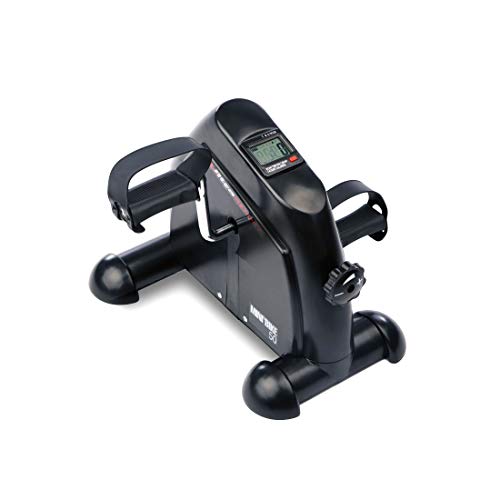 Ultrasport Minibicicleta para el entrenamiento de brazos y piernas, mini home trainer, con asa de transporte, niveles de resistencia ajustables, para principiantes, profesionales y mayores, Negro