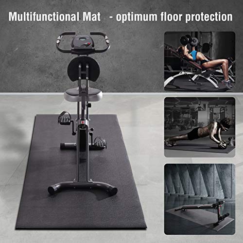 Ultrasport Multifunktionsmatte in 3 Größen Esterilla 3 Tamaños, Fitness, Protectora al Entrenar o de Suelo para Bicicleta elíptica, Cinta de Correr y Otros Aparatos, Unisex, Negro, 200 x 90 cm Ultrasport Multifunktionsmatte in 3 Größen Esterilla 3 Tamaños, Fitness, Protectora al Entrenar o de Suelo para Bicicleta elíptica, Cinta de Correr y Otros Aparatos, Unisex, Negro, 200 x 90 cm