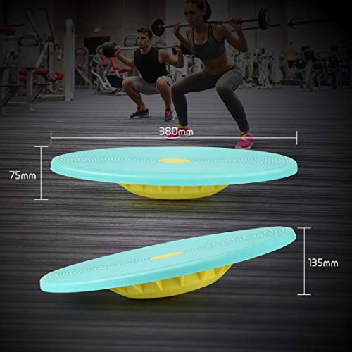 Ultrasport Tabla de Equilibrio 2 en 1, Disco para Entrenar la coordinación, Apta también para estiramientos, terapéutico para prevenir caídas,Unisex, Multicolor,Ø Aprox. 38 cm Ultrasport Tabla de Equilibrio 2 en 1, Disco para Entrenar la coordinación, Apta también para estiramientos, terapéutico para prevenir caídas,Unisex, Multicolor,Ø Aprox. 38 cm