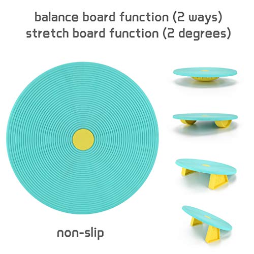 Ultrasport Tabla de Equilibrio 2 en 1, Disco para Entrenar la coordinación, Apta también para estiramientos, terapéutico para prevenir caídas,Unisex, Multicolor,Ø Aprox. 38 cm Ultrasport Tabla de Equilibrio 2 en 1, Disco para Entrenar la coordinación, Apta también para estiramientos, terapéutico para prevenir caídas,Unisex, Multicolor,Ø Aprox. 38 cm