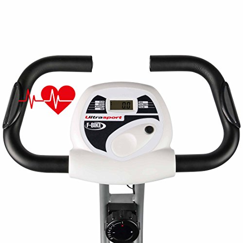 Ultrasport Unisex F-Bike Advanced, pantalla LCD, entrenador casero plegable, niveles de resistencia ajustables, con sensores de pulso de mano, entrenador de bicicleta plegable, para atletas y mayores Ultrasport Unisex F-Bike Advanced, pantalla LCD, entrenador casero plegable, niveles de resistencia ajustables, con sensores de pulso de mano, entrenador de bicicleta plegable, para atletas y mayores