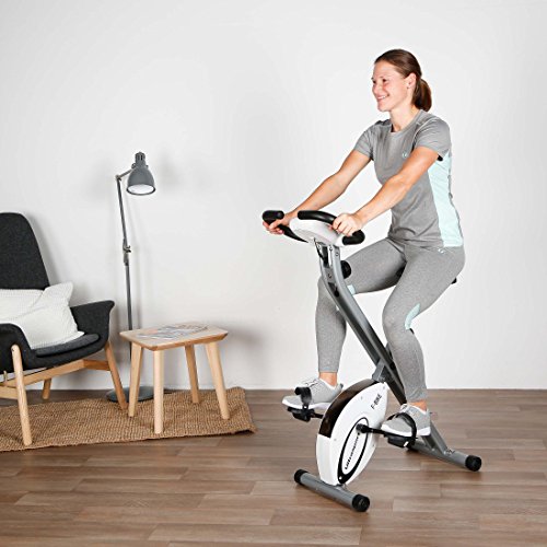 Ultrasport Unisex F-Bike Advanced, pantalla LCD, entrenador casero plegable, niveles de resistencia ajustables, con sensores de pulso de mano, entrenador de bicicleta plegable, para atletas y mayores Ultrasport Unisex F-Bike Advanced, pantalla LCD, entrenador casero plegable, niveles de resistencia ajustables, con sensores de pulso de mano, entrenador de bicicleta plegable, para atletas y mayores