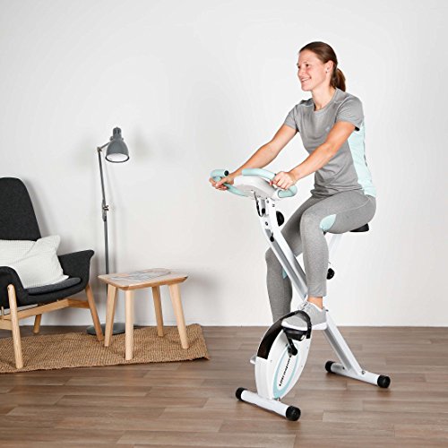 Ultrasport Unisex F-Bike Advanced, pantalla LCD, entrenador casero plegable, niveles de resistencia ajustables, con sensores de pulso de mano, entrenador de bicicleta plegable, para atletas y mayores Ultrasport Unisex F-Bike Advanced, pantalla LCD, entrenador casero plegable, niveles de resistencia ajustables, con sensores de pulso de mano, entrenador de bicicleta plegable, para atletas y mayores