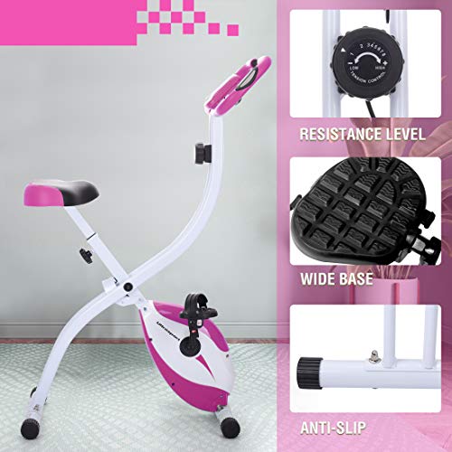 Ultrasport Unisex F-Bike, pantalla LCD, entrenador casero plegable, niveles de resistencia ajustables, con sensores de pulso de mano, entrenador de bicicleta plegable, para atletas y mayores Ultrasport Unisex F-Bike, pantalla LCD, entrenador casero plegable, niveles de resistencia ajustables, con sensores de pulso de mano, entrenador de bicicleta plegable, para atletas y mayores