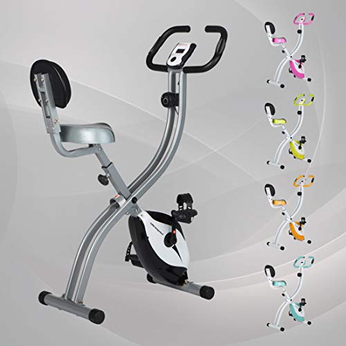 Ultrasport Unisex F-Bike, pantalla LCD, entrenador casero plegable, niveles de resistencia ajustables, con sensores de pulso de mano, entrenador de bicicleta plegable, para atletas y mayores Ultrasport Unisex F-Bike, pantalla LCD, entrenador casero plegable, niveles de resistencia ajustables, con sensores de pulso de mano, entrenador de bicicleta plegable, para atletas y mayores