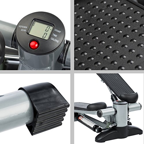 Ultrasport Up-Down-Stepper, stepper incl. ordenador de entrenamiento con muchas funciones, entrenamiento de fitness en casa, swing stepper para el entrenamiento de piernas y glúteos Ultrasport Up-Down-Stepper, stepper incl. ordenador de entrenamiento con muchas funciones, entrenamiento de fitness en casa, swing stepper para el entrenamiento de piernas y glúteos