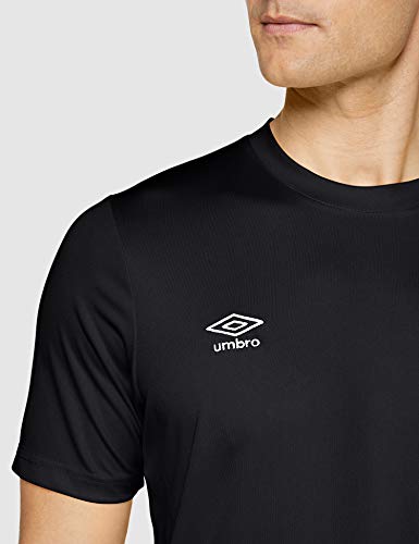 UMBRO Oblivion Camiseta de fútbol, Hombre, Negro, M