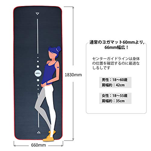UMI. by Amazon -Colchón para Yoga NBR Colchoneta Ideal para Pilates Ejercicios Fitness Gimnasia Estiramientos 1830 * 660 * 10mm UMI. by Amazon -Colchón para Yoga NBR Colchoneta Ideal para Pilates Ejercicios Fitness Gimnasia Estiramientos 1830 * 660 * 10mm