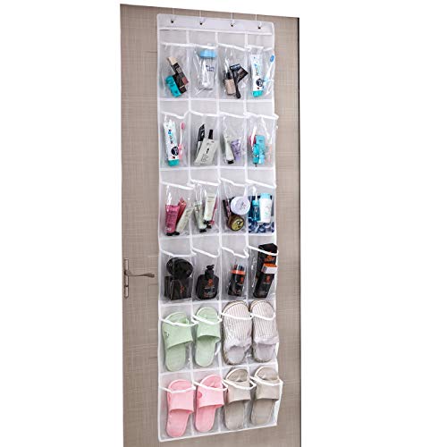 UMI. by Amazon - Zapatero Colgante para Puerta, Organizador de Zapatos para Colgar en Puertas, Organizador de 24 Bolsillos para Puerta