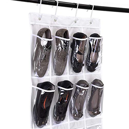 UMI. by Amazon - Zapatero Colgante para Puerta, Organizador de Zapatos para Colgar en Puertas, Organizador de 24 Bolsillos para Puerta